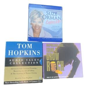 MONEY AUDIOBOOK BUNDLE - 3 - Tom Hopkins, Susie Orman and Napoleon Hill